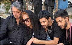 حال نزار نسرین مقانلو برسر مزار جوان ناکامش+عکس