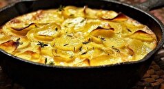 رسپی تهیه گراتن سوسیس و سیب زمینی