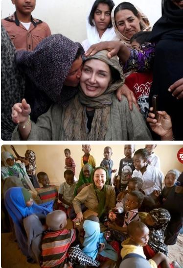 «زلیخا» در کنار قحطی‌زدگان آفریقایی؛ سال ۱۳۹۰