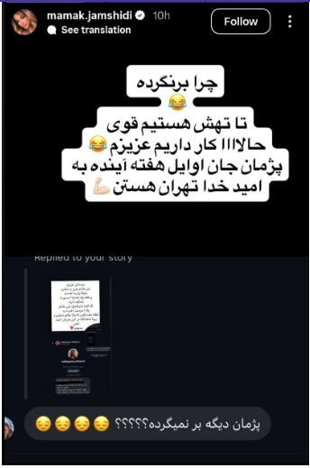 پژمان جمشیدی در راه بازگشت به تهران پژمان جمشیدی در راه بازگشت به تهران