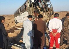 تصادف دلخراش اتوبوس و خاور در مسیر ایرانشهر- سرباز/ یک کشته و ۱۱ زخمی