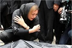 چهره غم زده بازیگران در عزای مسعود رسام، همسر سابق فریبا نادری