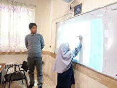 برای اولین بار یک مدرسه روستایی در کلات هوشمندسازی شد