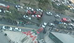 آتش‌سوزی برج تجاری در مشهد مهار شد