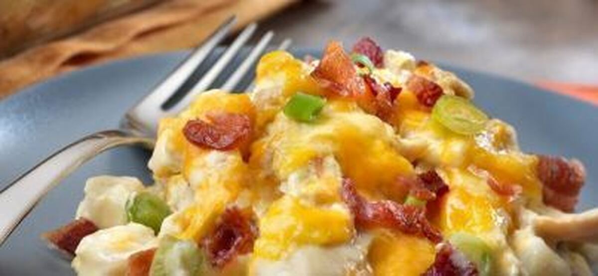 آموزش کامل تهیه کاسرول مرغ و سیب زمینی پنیری برای شام