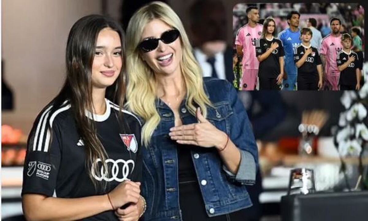 حضور غرورآفرین نوه‌های ترامپ در کنار مسی