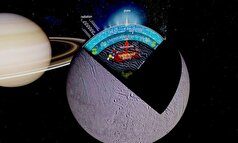 زیر سطح یخ‌زده قمر زحل اقیانوسی از آب مایع پنهان شده است!