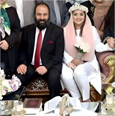 قابی کمتر دیده شده از جشن عقدی ساده و خودمانی نرگس محمدی و علی اوجی