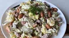 رسپی یک سالاد سرشار از پروتئین که با لوبیا درست میشه!