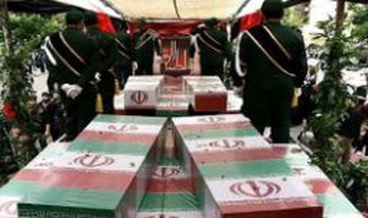 ورود پیکر مطهر هشت شهید گمنام دفاع مقدس به اهواز