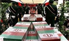 ورود پیکر مطهر هشت شهید گمنام دفاع مقدس به اهواز