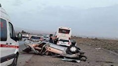 دوفوتی بر اثر تصادف رانندگی در جاده خلخال-سرچم