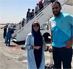 عکس‌های یادگاری لیلا بلوکات کنار غول مختار نامه با فیگور‌های صمیمانه/اختلاف قدشون رو ببینید فقط!