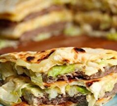 آموزش مرحله به مرحله تهیه کسادیای دبل چیزبرگر