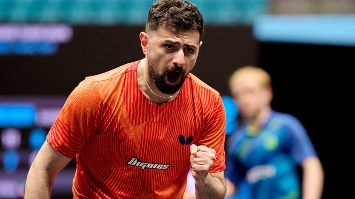 تنیس روی میز عمان؛ پیروزی نیما عالمیان برابر حریف لهستانی در دور مقدماتی