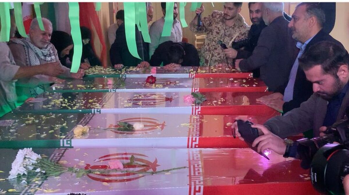 ارومیه با حضور پیکر ۶ شهید گمنام عطرآگین شد