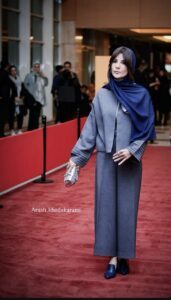 استایل ست مونوکروم سارا بهرامی در جشنواره غوغا کرد