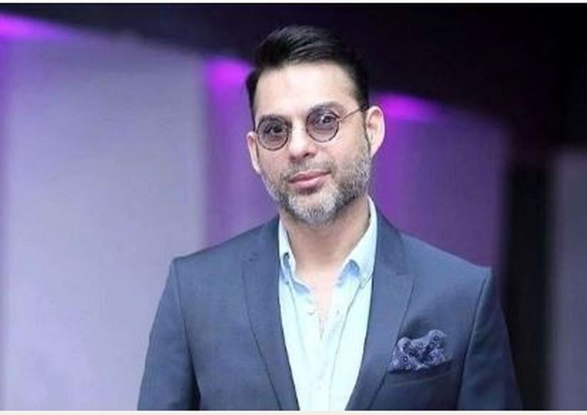 سگ کیوت پیمان معادی در آغوش آقای بازیگر+عکس