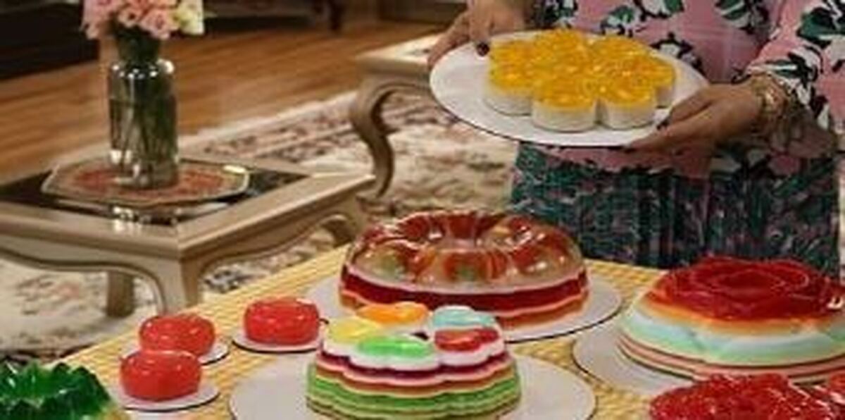 آموزش تهیه ژله رنگین کمان برای مهمانی و جشن‌ها