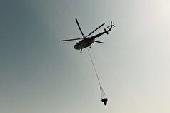 تعداد بالگرد‌ها برای مهار آتش‌سوزی جنگل‌های الیت افزایش یافت