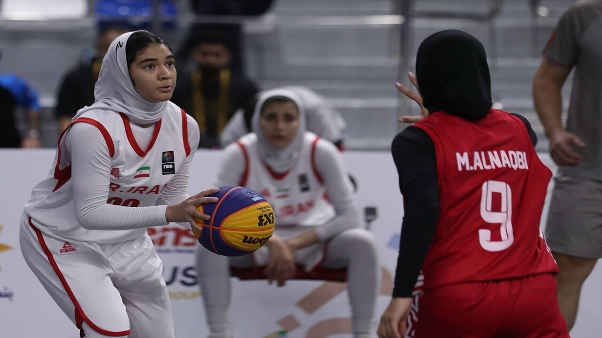 پیروزی مقتدرانه تیم بسکتبال ۳ x ۳ دختران مقابل امارات