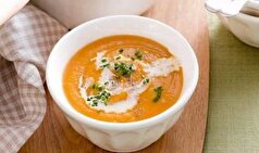 در فصل پاییز خوردن سوپ کدو تنبل کبابی حسابی می‌چسبد