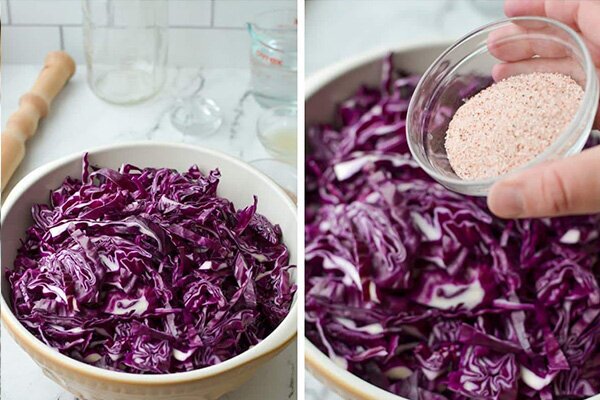 با رنگ و لعاب ترشی کلم قرمز خانگی به سفرتون جلوه بدید/رسپی+ مواد لازم