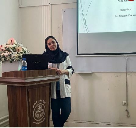 تصویری نایاب از ندا قاسمی در جلسه دفاع از رساله دکتری اش که وایرال شد