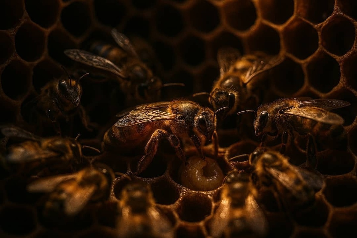 رفتار عجیب زنبورهای عسل در مقابل ملکه!