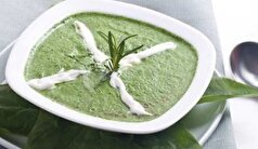 اگر مهمان ویژه دارید این سوپ خوشرنگ و درباری اسفناج و زنجبیل را آماده کنید