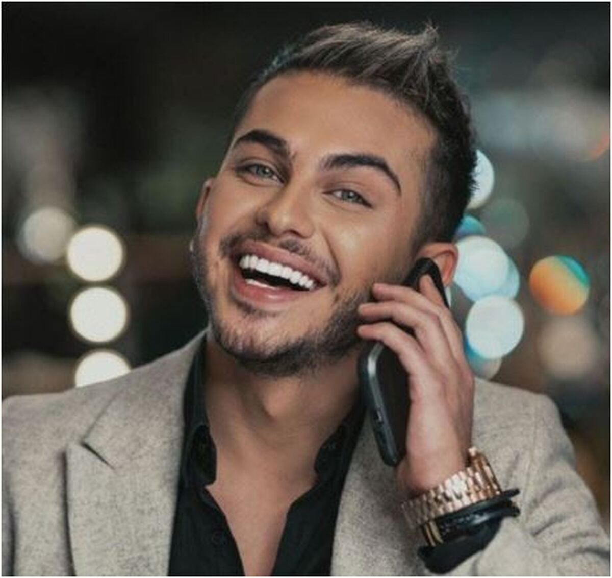 گریم سنگین ارسلان قاسمی مناسب برای هالوین /زشت و کریح المنظر