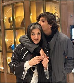 پسر ریما رامین فر با سارا و نیکا در پشت صحنه سریال /چقدر زود گذشت!