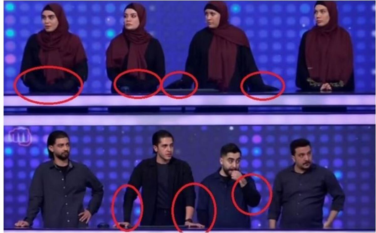 سانسور جدید صدا و سیما زنان شرکت کننده را دستکش به دست کرد!