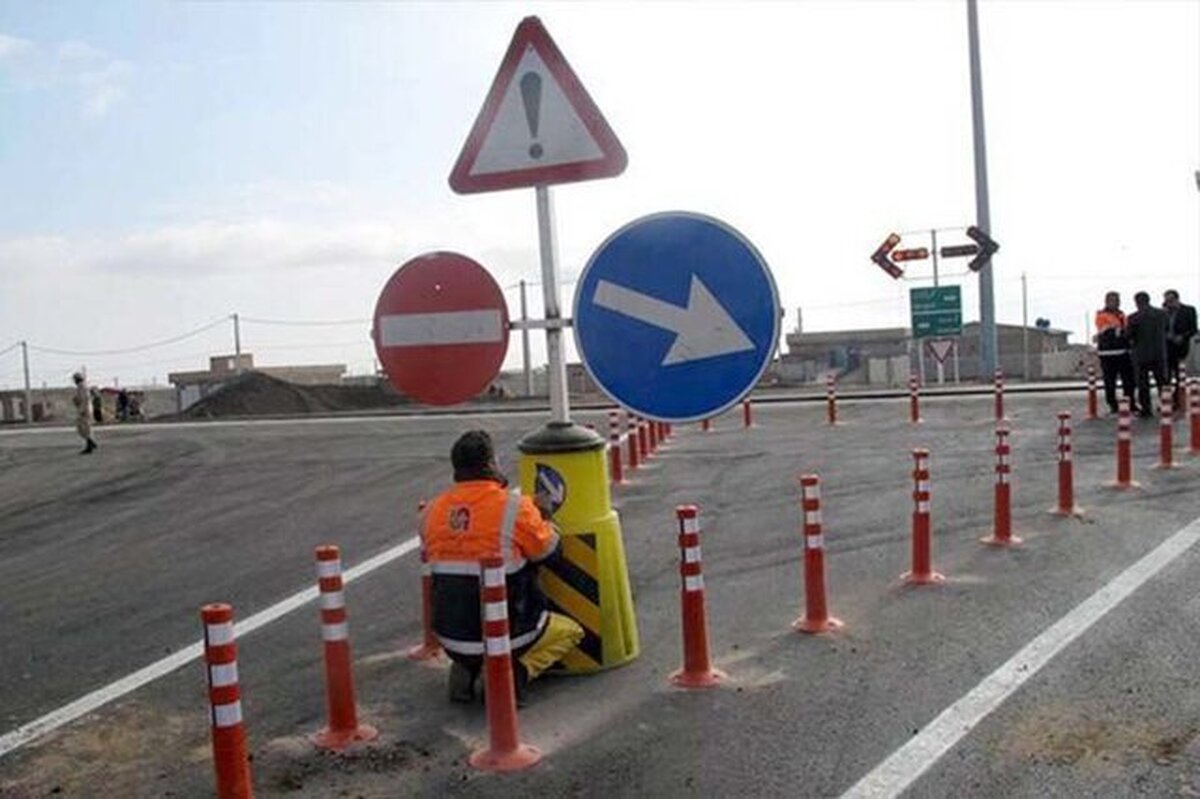 نصب ۲۰۰۰ علائم و تجهیزات ترافیکی در محور‌های اهواز/ بهسازی کمربندی شرق اهواز