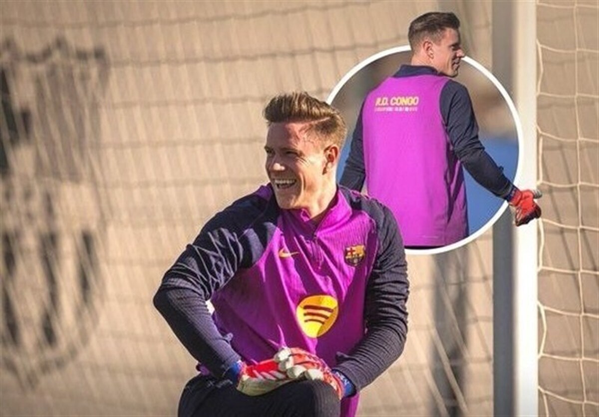 بازگشت تراشتگن به تمرینات گروهی بارسلونا