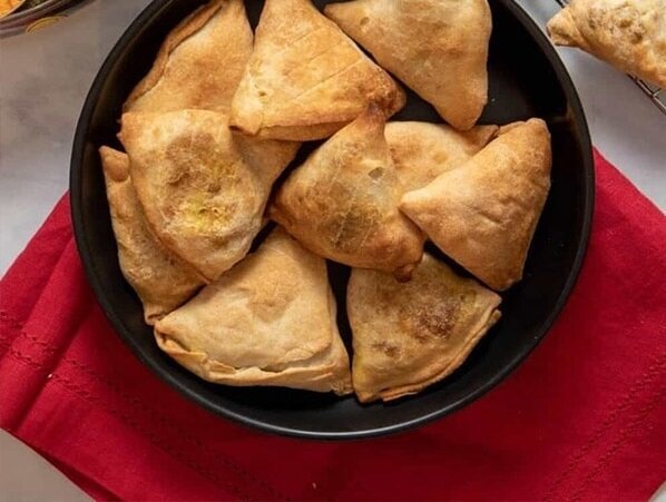 رسپی سمبوسه گیاهی بدون استفاده از روغن/سالم و خوشمزه برای بچه‌ها