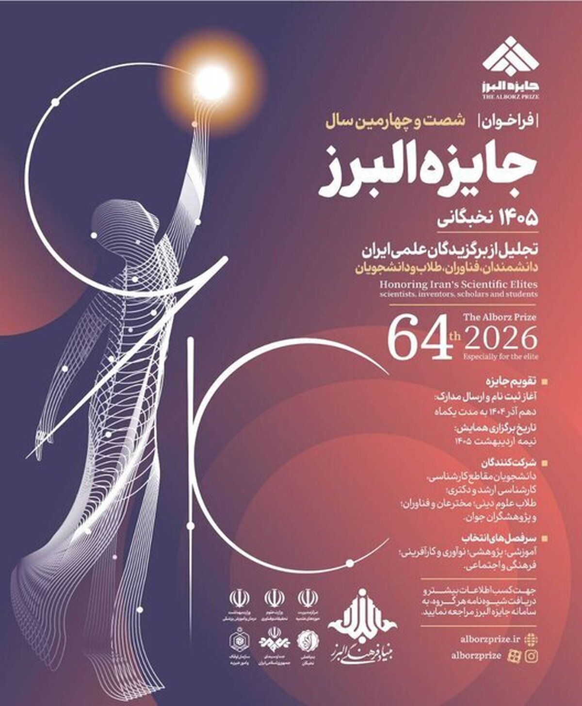 فراخوان شصت و چهارمین سال جایزه البرز