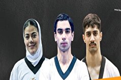 برنامه مبارزات سه تکواندوکار ایران در روز نخست