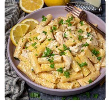 پاستا مرغ و لیمو یک ایده عالی برای شام متفاوت