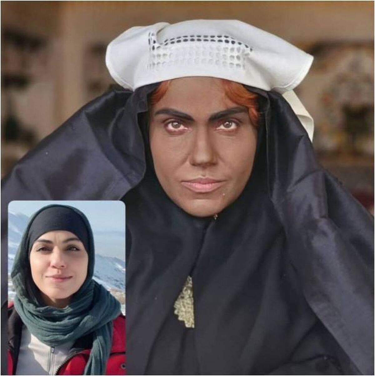 نگاهی به گریم سنگین و حرفه‌ای خواهر کوچک‌تر نرگس آبیار در سریال «بامداد خمار» /چقدر تغییر کرده!