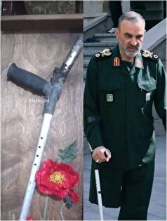 تصویری دلخراش از یادگار پاسدار شهید