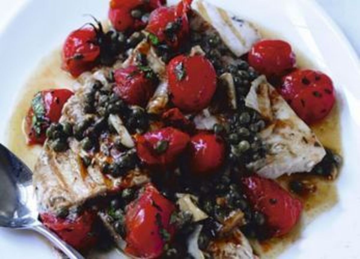 آموزش کامل پخت ماهی شیر با گوجه گیلاسی ترکیبی سالم و پرطرفدار