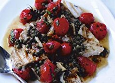 آموزش کامل پخت ماهی شیر با گوجه گیلاسی ترکیبی سالم و پرطرفدار