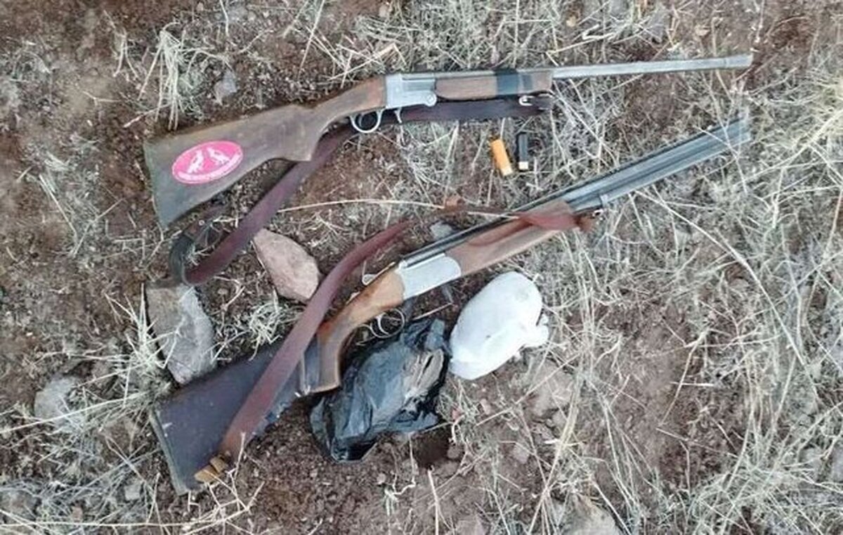 توقیف سلاح‌های غیرمجاز و دستگیری دو شکارچی در زنجان