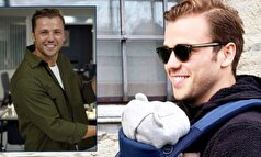 «تولگا ساریتاش» و اولین تجربه در آغوش گرفتن فرزندش!