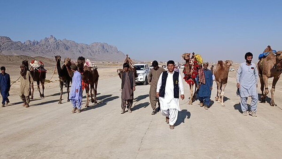 برگزاری مسابقات شتردوانی خاش به مناسبت روز جهانی خاک