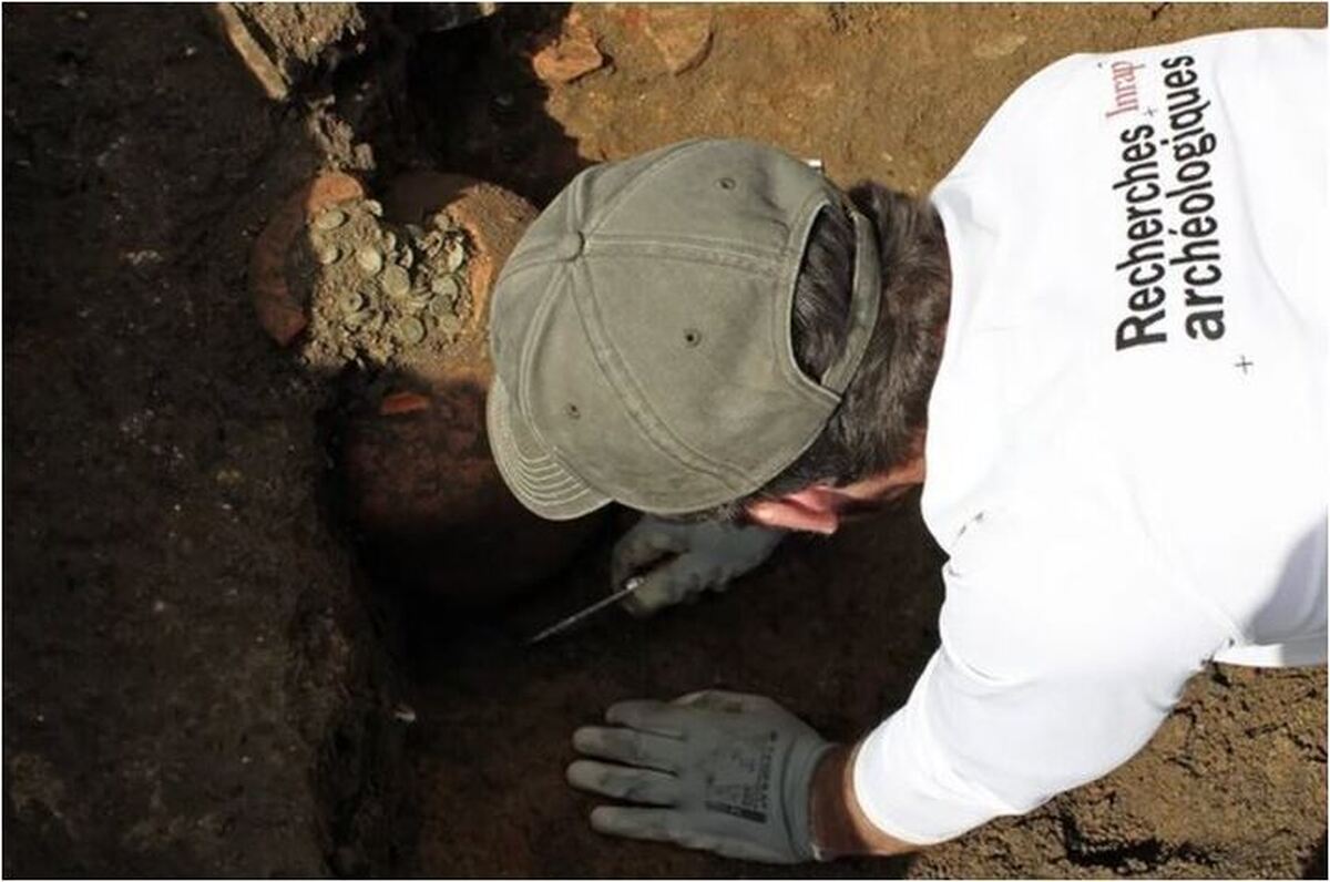 کشف سکه‌های رومی در فرانسه تعجب باستان شناسان را بر انگیخت