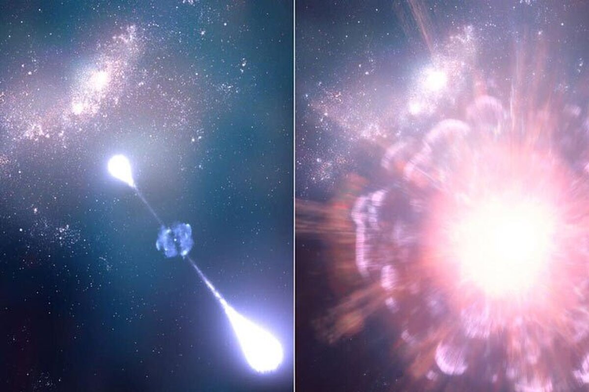 کشف قدیمی‌ترین انفجار پرتو گاما به کمک جیمز وب محقق شد!