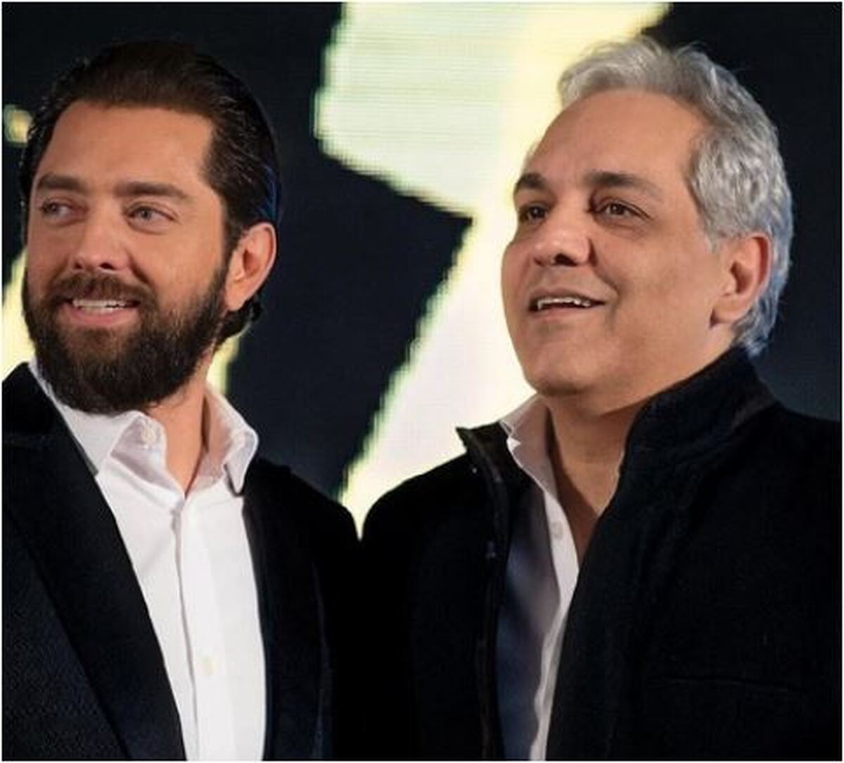 وقت گذرانی و بازی دوستانه مهران مدیری و بهرام رادان با فوتبال دستی/چقدر هم کیف می‌کنن از این تفریح!