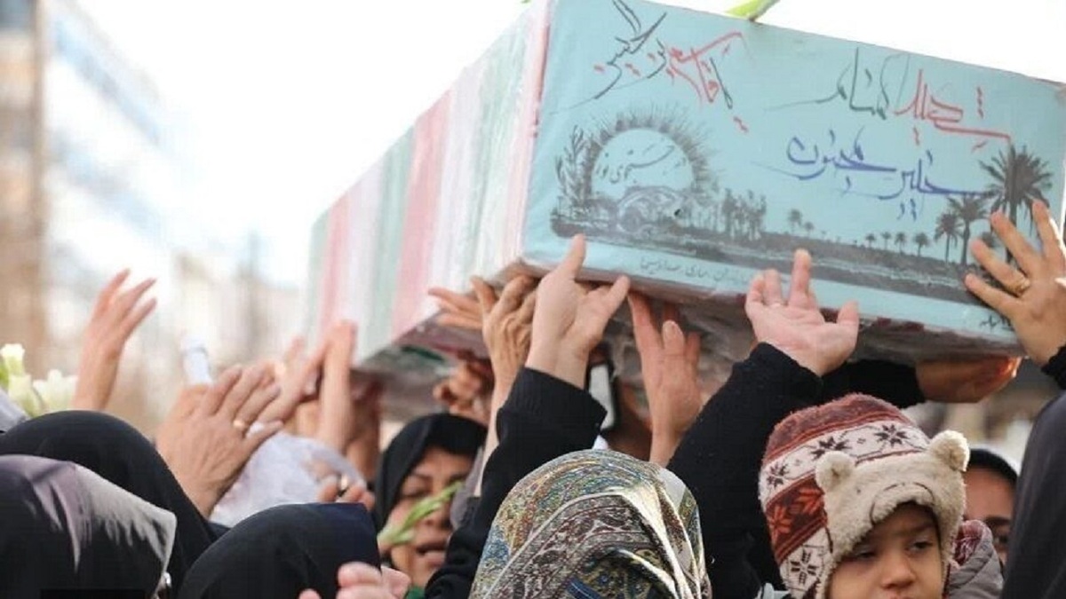 خاکسپاری پیکر مطهر شهدای گمنام فردا در مازندران